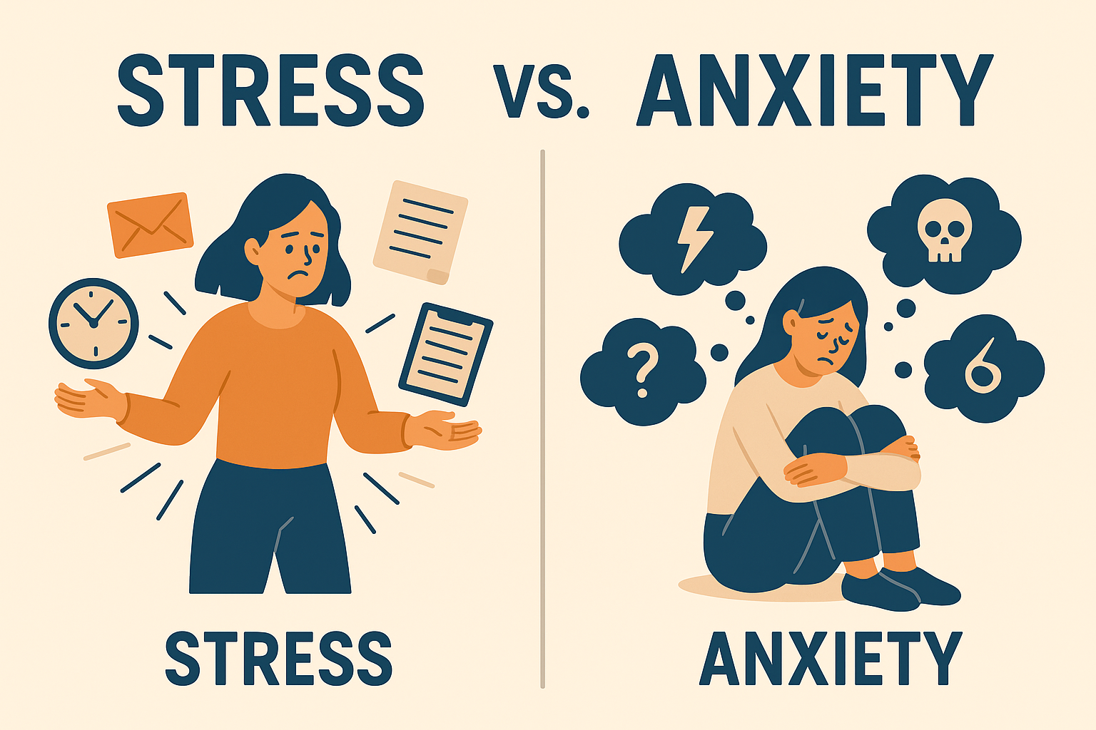 Anxiety vs. Stress: Knowing the Difference