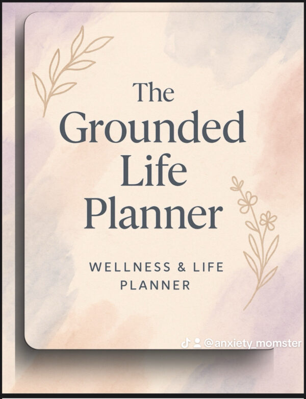 🌿 The Grounded Life Planner™ | Undated Mental Health & Life Organizer